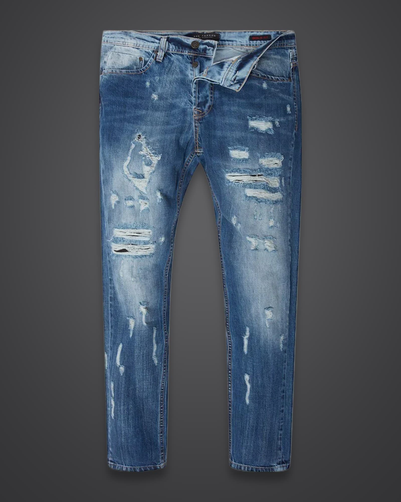 Distressed Slim Jeans
