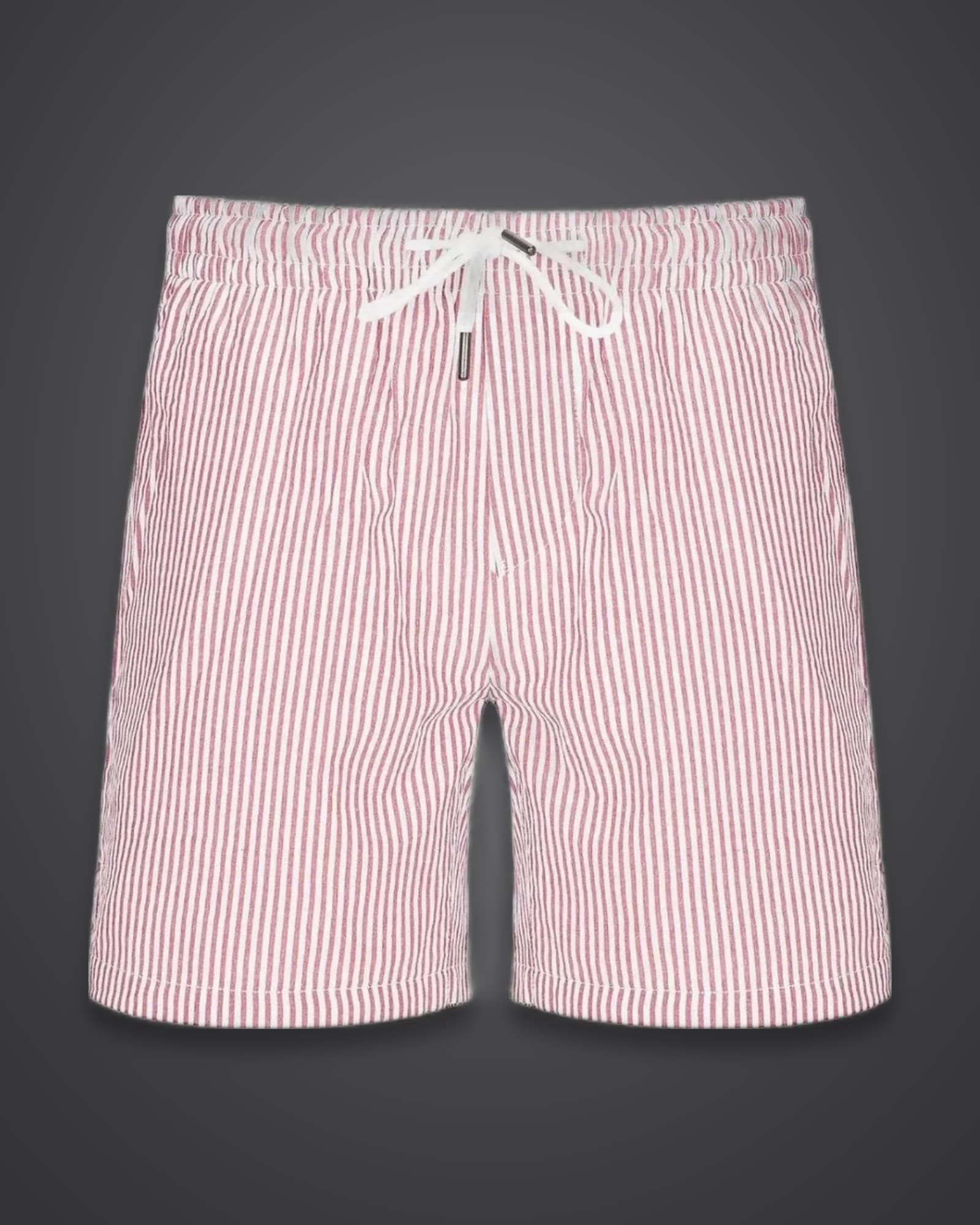 Seersucker Drawstring Shorts