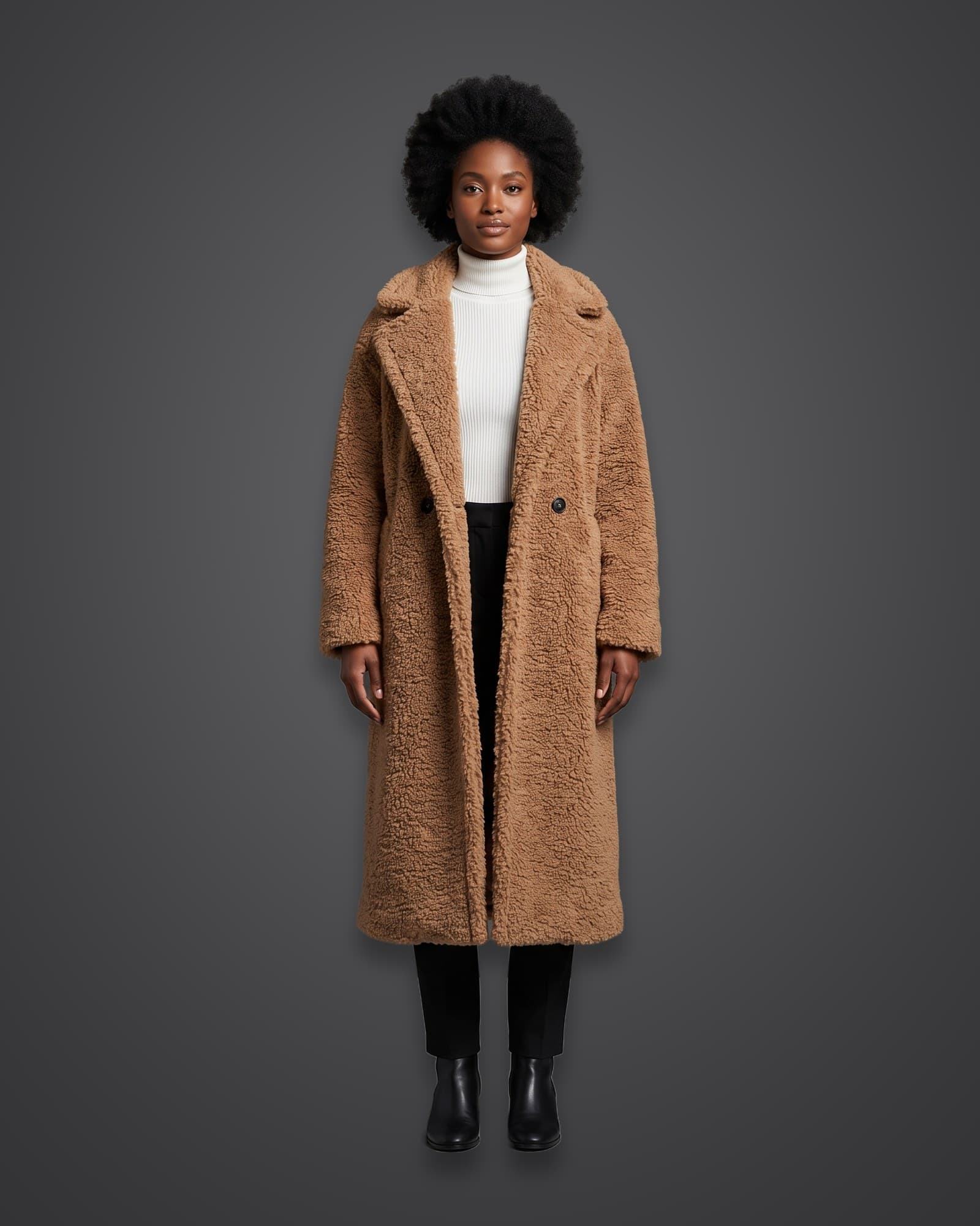 Teddy Coat, Camel