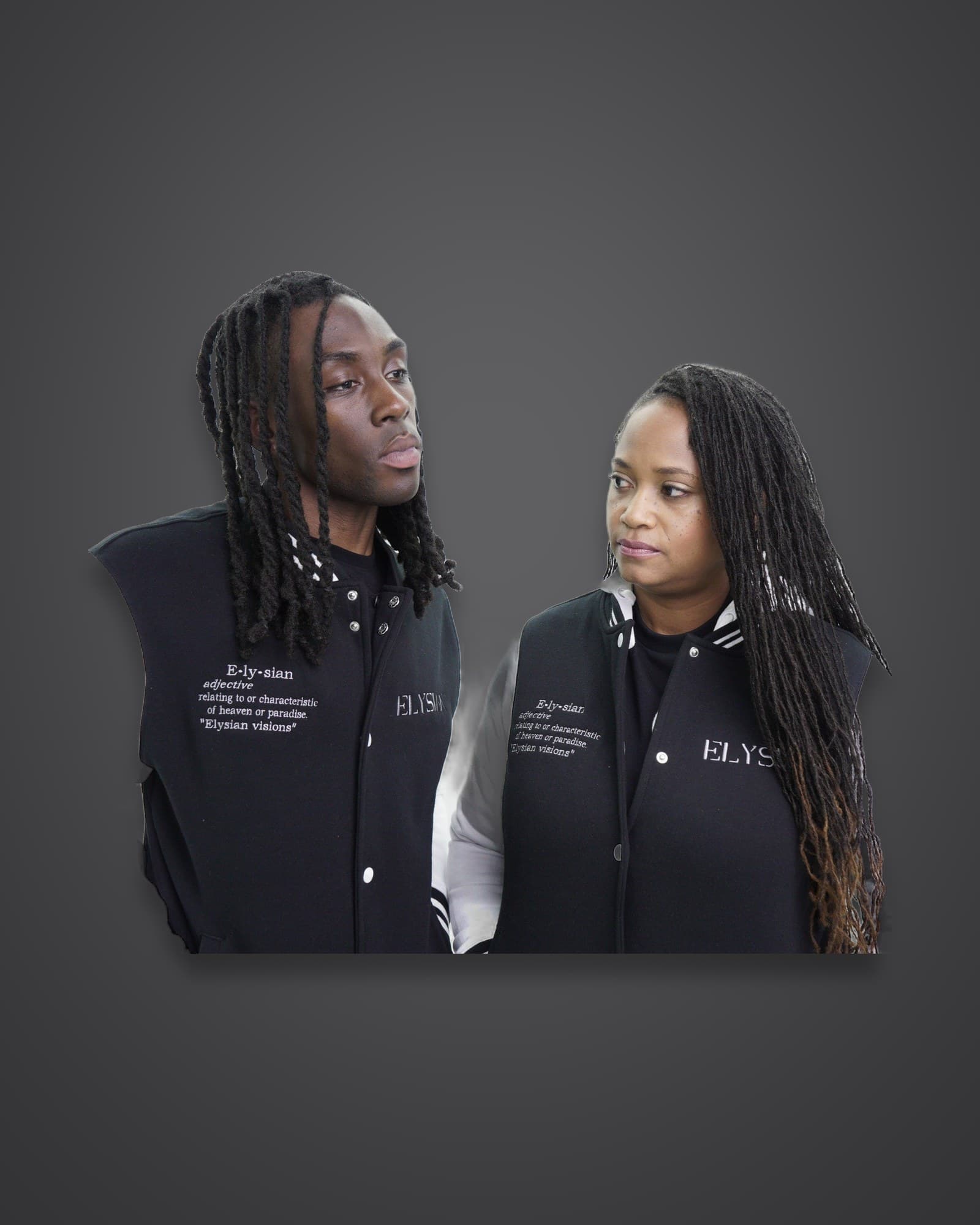 Elysian Unisex Soft Letterman Jacket, view 3